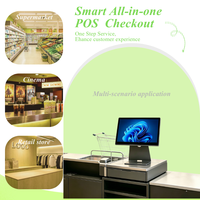 Terminal de point de vente Android avec imprimante, caisse enregistreuse pour restaurant, terminal de point de vente pour supermarché, caisse enregistreuse moderne
