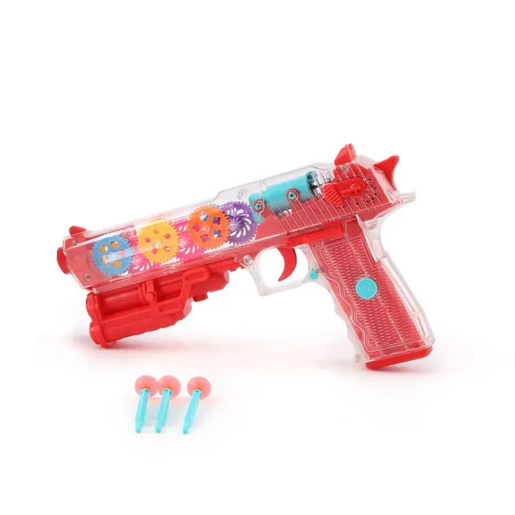 البلاستيك مسدس البنادق دارت بندقية الكهربائية شفافة والعتاد مسدس لعبة