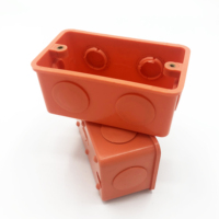 Boîte de jonction orange IP20 pour jonction 2x4, boîte de protection de câbles, abs pp, pc, prix d'usine, pièces