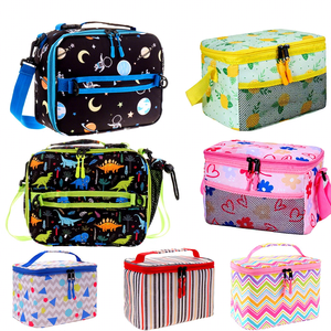 Sac à déjeuner isotherme imprimé XH 6,5 L avec fermeture éclair, pliable et portable, motif dessin animé pour étudiants, idéal pour l'école des enfants - Product Image 1