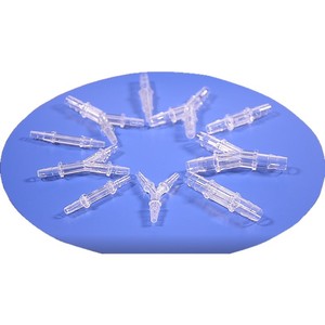 Conector en T Transparente Tipo Y JU de 4-6-8 mm, Conector de Tubo Flexible y Rígido de Plástico PCPS para Uso Médico - Product Image 1