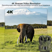 Mini caméra de surveillance extérieure 4K 48M sans fil avec connexion Wi-Fi et contrôle par application, portée IR 20m/85ft, détection de mouvement