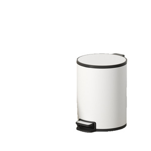 Luxury stainless steel trash can for home use, with lid and foot pedal, creative design, suitable for living room, bedroom, - Product Image 5