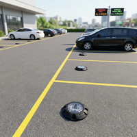 Système intelligent de guidage de stationnement extérieur, capteur magnétique d'occupation sans fil, affichage LED, solution de gestion de parking commercial