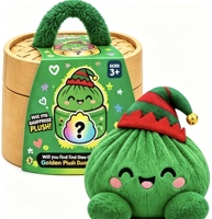 Nouveau jouet anti-stress en peluche souple de Noël en PVC de 15 cm, en forme de boulette avec panier vapeur, mignon cadeau pour soulager le stress