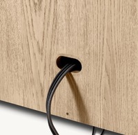 Tiroirs de table de console de salon en placage de chêne d'appartement de haute qualité personnalisés faits à la main