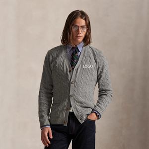 RL Raff Classic Basic Cardigan Heren Dames Casual V-hals Design Twist Breiwerk Winter Anti-Pilling 100% Katoen - Product Image 2