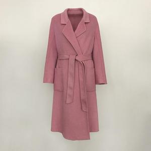 OFTBUY, Otoño Invierno 2024, chaqueta de mezcla de lana para mujer, abrigos de piel de conejo con cinturones gruesos y cálidos, abrigo largo suelto, ropa de calle - Product Image 4