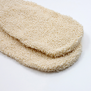 Gant de gommage naturel Logo personnalisé Nettoyage en profondeur du corps Épurateur de cellules mortes dissolvant Spa <span class=keywords><strong>Gants</strong></span> de bain pour le gommage du corps - Product Image 2