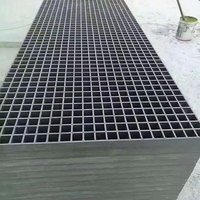 Plateformes d'inspection antidérapantes résistantes à la corrosion, fabriquées directement en usine, en fibre de verre FRP GRP, panneaux de grilles