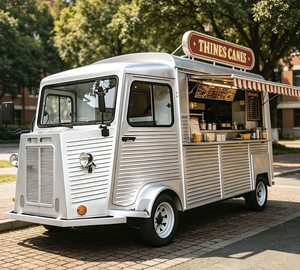 Camion de restauration en fibre de verre avec cuisine avant et compartiment de rangement arrière pour la restauration intensive, la location de confiseries et la <span class=keywords><strong>livraison</strong></span> - Product Image 1