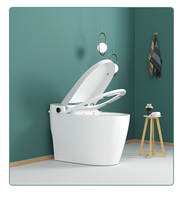 Salle de bains Toilette monobloc Toilette suspendue au mur en céramique Meilleure vente Smart White Boating Camper Salle de bains Toilette automatique portable