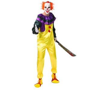 Costume de Clown d'Horreur Classique pour Homme - Idéal pour les Fêtes d'Halloween et de Carnaval - Product Image 1