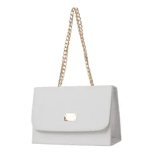 Sac à bandoulière blanc en plastique pour femme Fana Melina, matériau moulé durable, compatible vegan, usage adulte - Product Image 3