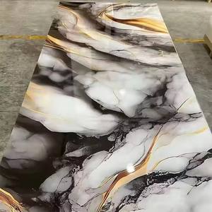 Mermer levha tasarım nem geçirmez su geçirmez UV PVC dekoratif duvar alternatif için mermer Panel - Product Image 6