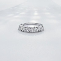 Bague de fiançailles élégante et polyvalente en diamant de laboratoire Pt950 en forme de cœur pour femme