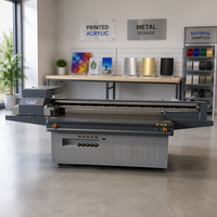 Mesin Cetak UV LED Flatbed Inkjet 2513 Printer UV Akrilik 4ft X 8ft Printer Digital Flatbed