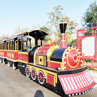 Tren sin rieles de alta velocidad para parques de atracciones, garantizado por un año, de alta calidad, atractivo y de alta velocidad, en venta.