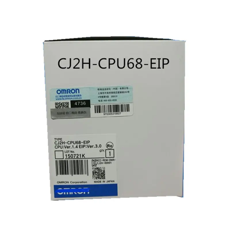 CJ2H-CPU68-EIP unidade de CPU PLC original novo