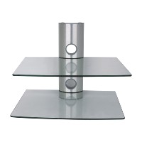 Support pour lecteur DVD en verre trempé DMP DRS502 avec deux étagères en verre