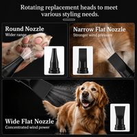 Sèche-cheveux pour animaux de compagnie Shernbao 2600W à haute vitesse, souffleur SHD-2600P, chaleur réglable, faible bruit, pour salon et usage domestique
