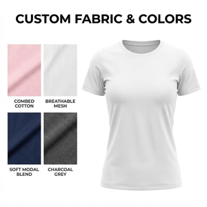 T-shirt sportiva da <span class=keywords><strong>donna</strong></span> Y2K <span class=keywords><strong>slim</strong></span> <span class=keywords><strong>fit</strong></span> a maniche corte estiva, in tessuto elasticizzato a costine fini, tinta unita, con stampa - Product Image 5