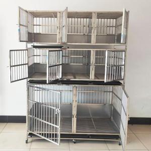 LIZE Heavy duty combinazione di gabbie per animali domestici in acciaio inossidabile per gatti e cani grandi <span class=keywords><strong>3</strong></span> strati 8 porte di medie e grandi case per animali domestici - Product Image 3