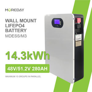 بطارية ليثيوم فوسفات الحديد 14.3 كيلوواط ساعة مثبتة على الحائط 280 أمبير ساعة نظام تخزين الطاقة السكني - Product Image 1