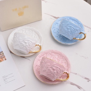 Royal Style Handmade Tea <b>Cup</b> and Saucer New Design Coffee <b>Cups</b> <b>Set</b> - Product Image 2