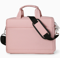 Sac à dos pour ordinateur portable gris grand format, imperméable, avec fermeture éclair, design rayé, sacoche d'affaires, sac à bandoulière, pochette rembourrée pour le bureau et les voyages