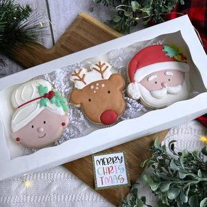 Blanco 12X5X1,5 Pulgadas Cajas de Galletas Panadería Ventana Tratar Chocolate Cubierto Caja de Fresas para Cajas de Papel - Product Image 4