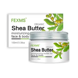 Оптовые продажи масло 100 г-Wholesale Private Label FEXMS Hair Face Body Care 100% Natural Pure Shea Butter 100g