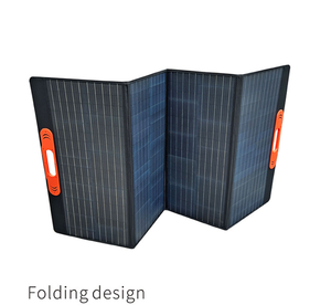แผงโซลาร์เซลล์แบบพับได้ 50W 100W 200W โมโนคริสตัลไลน์ พกพาสะดวก ประสิทธิภาพสูง สำหรับตั้งแคมป์และเรือ - Product Image 1