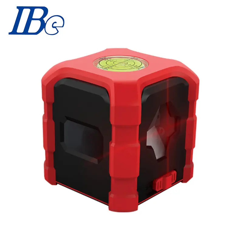 Mini cross line green 2 line laser level tools self leveling Mini Manual Rotating Laser Level with Bubble