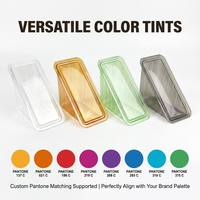 Boîte d'emballage triangulaire transparente en PET écologique personnalisée avec procédé blister, logo et forme sur mesure OEM/ODM pour chips de pommes de terre