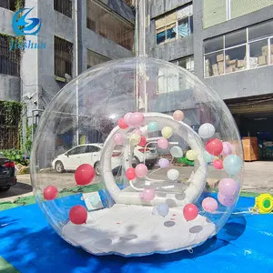 Balon pesta anak-anak balon gelembung tiup bening raksasa rumah balon gelembung tiup