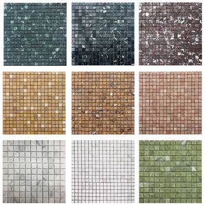 Mosaïque de pierres grises ondulées naturelles 15x15, mosaïque de marbre <span class=keywords><strong>gris</strong></span> pour salle de bain et crédence de cuisine d'hôtel de luxe - Product Image 3