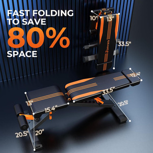 Custom Folding Metal Home Gym Fitness Equipment Dumbbell <strong>Weight</strong> <strong>Lifting</strong> Exercise Workout <strong>Bench</strong> 900LBS Adjustable Sit Sale - Product Image 2