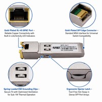 Módulo de Cobre SFP RJ45 10/100/1000Mbps 1.25G 1000BASE-T CAT5 UTP FTTX IP Ampliamente Compatible con Certificados RoHS CE FCC POE 4G
