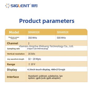 Generador de Señales Inteligente Siglent SDG6052X de Doble Canal y 500MHz con Pantalla Táctil, Control de Pulsos y Formas de Onda Arbitrarias - Product Image 4