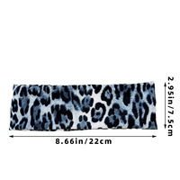 SASAacc Bandeau Élastique en Polyester à Imprimé Léopard Rétro Européen, Accessoire de Mode Unisexe pour Cheveux, Bandeau de Fitness Absorbant la Transpiration