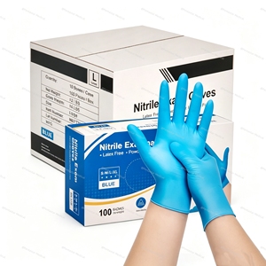 Guantes Desechables de Nitrilo No Estériles, Certificados CE, Aptos para Alergicos, Reemplazo para Exámenes Médicos, Clase II - Product Image 5
