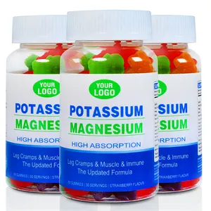 New hot selling products magnesium gummies Muscle relaxation vegan magnesium gummies potassium magnesium gummy