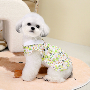 Baju anjing elegan baju anjing musim panas Floral pakaian hewan peliharaan XXL baju untuk anjing besar - Product Image 4