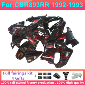 ชุดแฟริ่งรถจักรยานยนต์เหมาะสำหรับ893RR แฟริ่งพลาสติก HON-DA CBR893RR CBR893 <span class=keywords><strong>CBR</strong></span> <span class=keywords><strong>893</strong></span> RR 1992 1993 92 93 ABS ชุดตัวถังรถ - Product Image 4