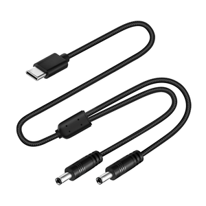 สายชาร์จ 2in1 โลหะผสมเงิน 2A ชนิด Type C เป็น DC 12V <span class=keywords><strong>หัว</strong></span>ต่อหลายแบบสำหรับแล็ปท็อปและกล้อง - Product Image 6
