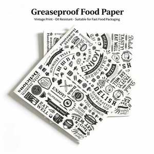 Papel de Envolver Alimentos Antigrasa de 40 g/m², Reciclable, con Logotipo Personalizado, para Pizza, Hamburguesas, Papas Fritas y Pan - Product Image 4