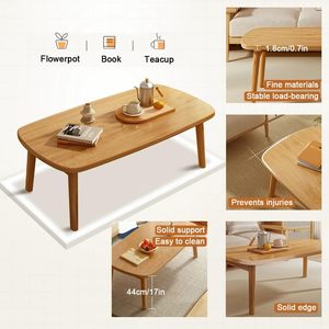 โต๊ะกาแฟไม้สไตล์นอร์ดิกมินิมอล สีไม้ธรรมชาติ โต๊ะกลางสำหรับห้องนั่งเล่น พื้นที่ขนาดเล็ก เฟอร์นิเจอร์บ้าน - Product Image 6