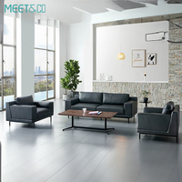 Moderne de haute qualité Muebles De Oficina cuir exécutif bureau canapé ensemble PU matériel salon canapés Massage chambre visiteur