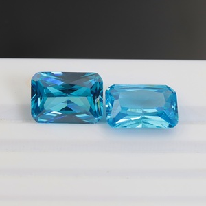 Pietra <span class=keywords><strong>Preziosa</strong></span> di Alta Qualità in Zirconia Cubica <span class=keywords><strong>Blu</strong></span> Acqua, Taglio Principessa Ottagonale, <span class=keywords><strong>Gemma</strong></span> Sfusa - Product Image 3